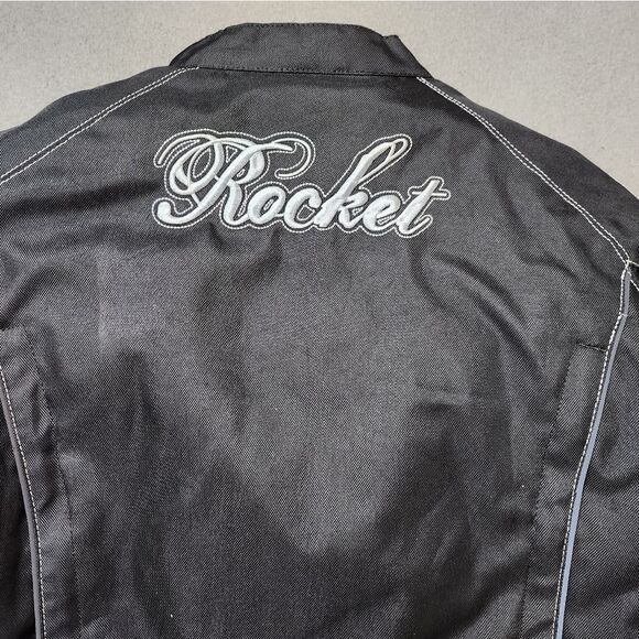 Joe Rocket Motorcycle Jacket Womens S Black Armored Padded Lined Embroidered - Picture 3 of 14